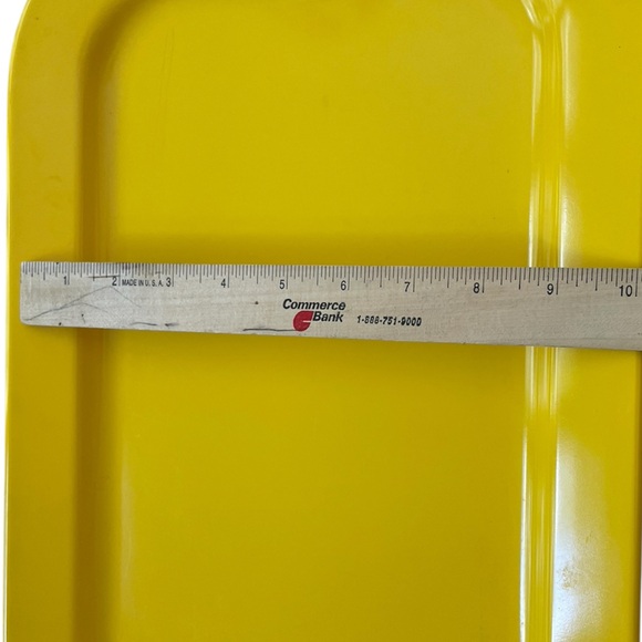 6 MCM HJ Stotter yellow tulip design rock glasses & Texasware 142  tray - Picture 11 of 14